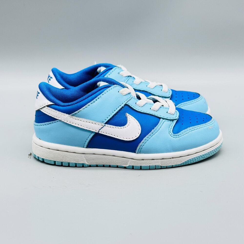 Nike Shoes Kids Toddler 9 c Blue White Dunk Low Top Athletic Sneaker Trainers